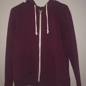 Maroon zip up jacket from h&m